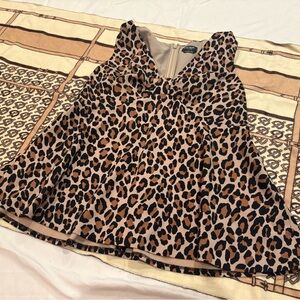 Kate Spade Brown Leopard Print Blouse